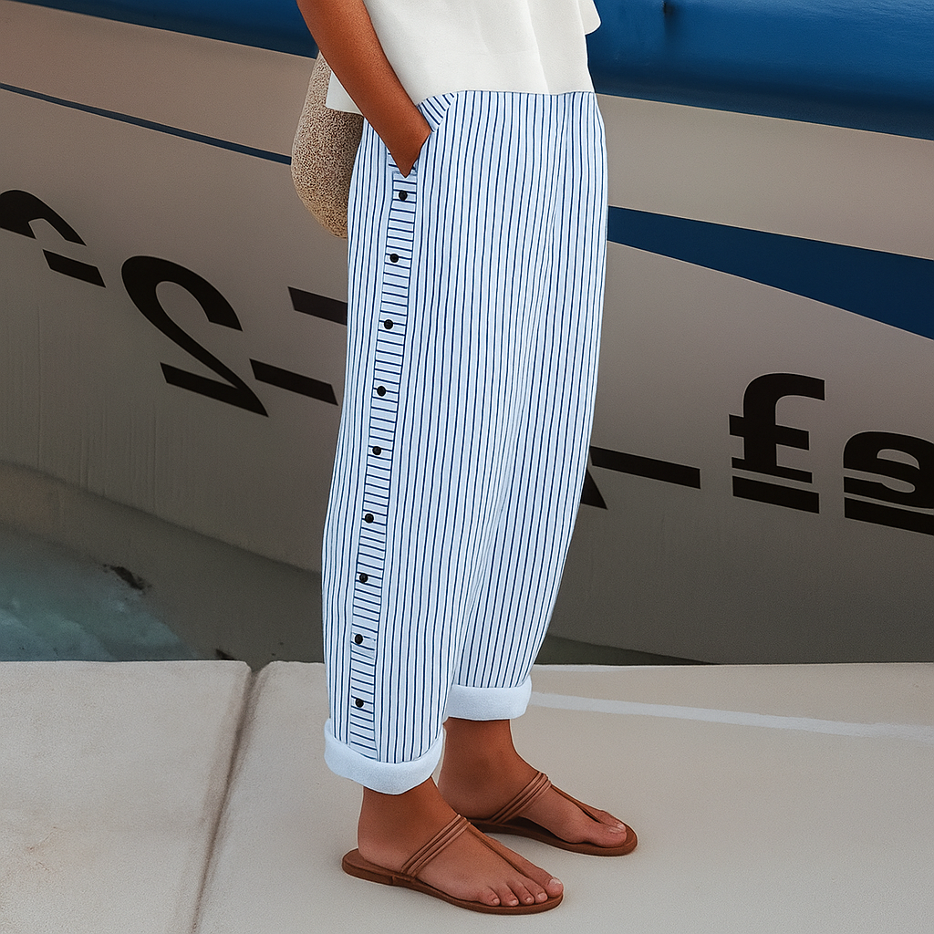 Women’s Linen Trousers | Lightweight Relaxed Fit Summer Trousers for Casual & Smart Wear
