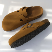 Premium Leather Unisex Sandals | Comfortable Ergonomic Summer Footwear for Everyday Wear