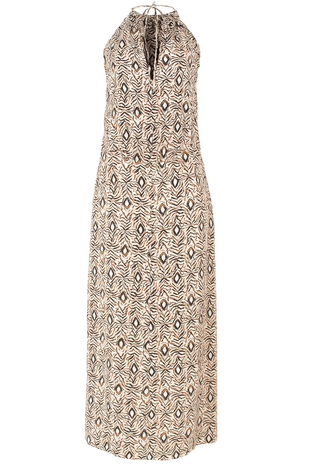 Women’s Halter Summer Dress with Print | Ibiza Style Lightweight Dress for Holidays & Festivals