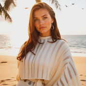 Women’s Crochet Boho Top with Wide Sleeves | Lightweight Summer Top for Holidays & Festivals