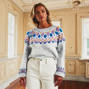 Women’s Wool Jumper with Print | Warm Stylish Knit for Autumn & Winter Wear