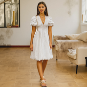 Women’s White Summer Dress | Timeless Lightweight Dress with Elegant Details
